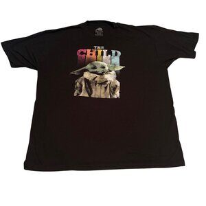 Star Wars "The Child" Grogu Graphic T-Shirt 3XLT‎ Black Grogu (Baby Yoda)